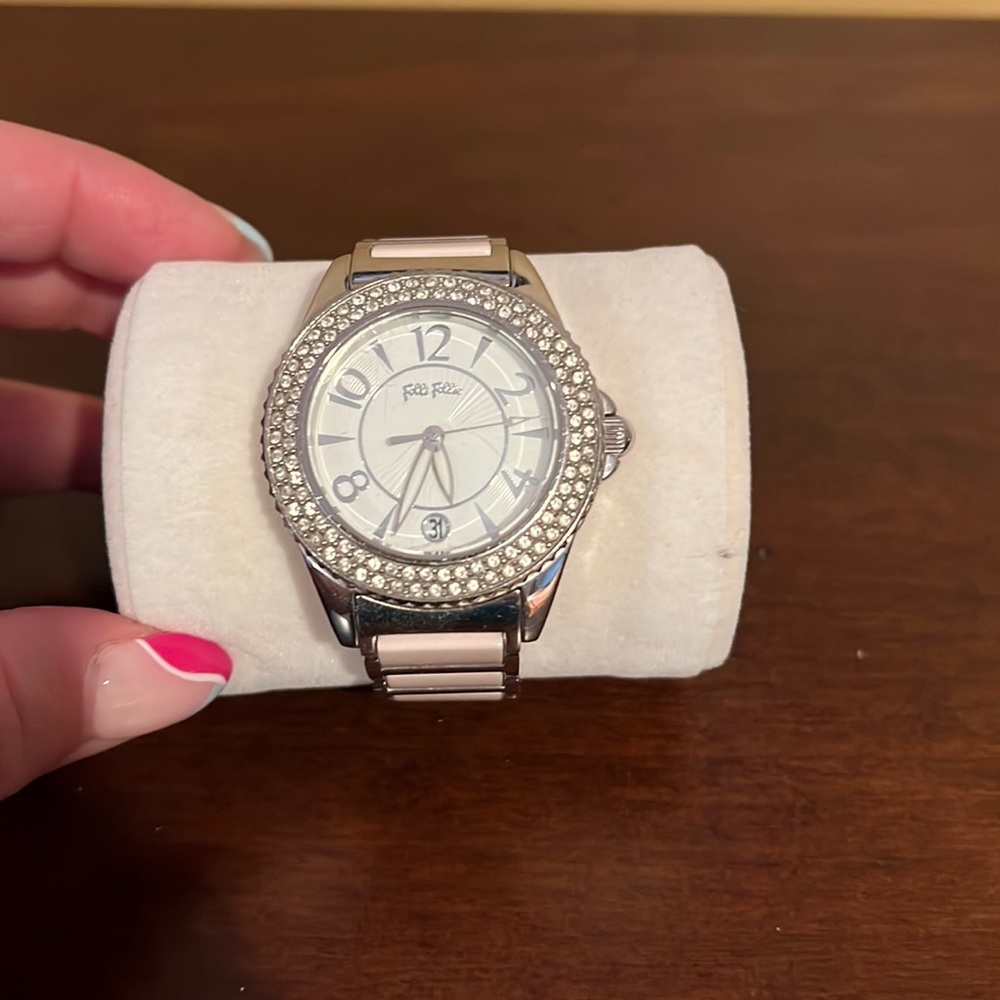 Folli Follie pink ceramic watch